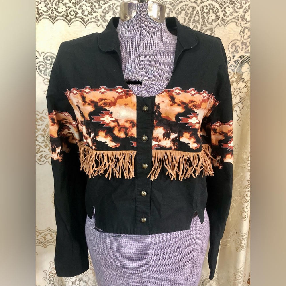 Brooks and Dunn Collection cowboy western fringe large womens Yellowstone